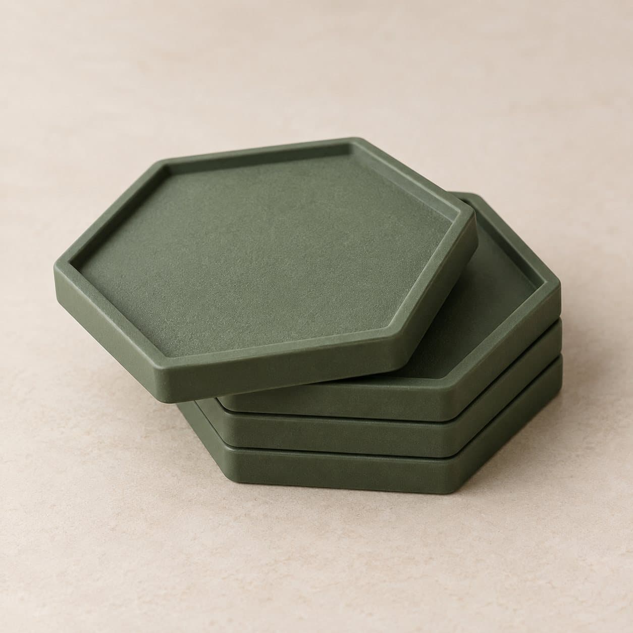 Posavasos hexagonales